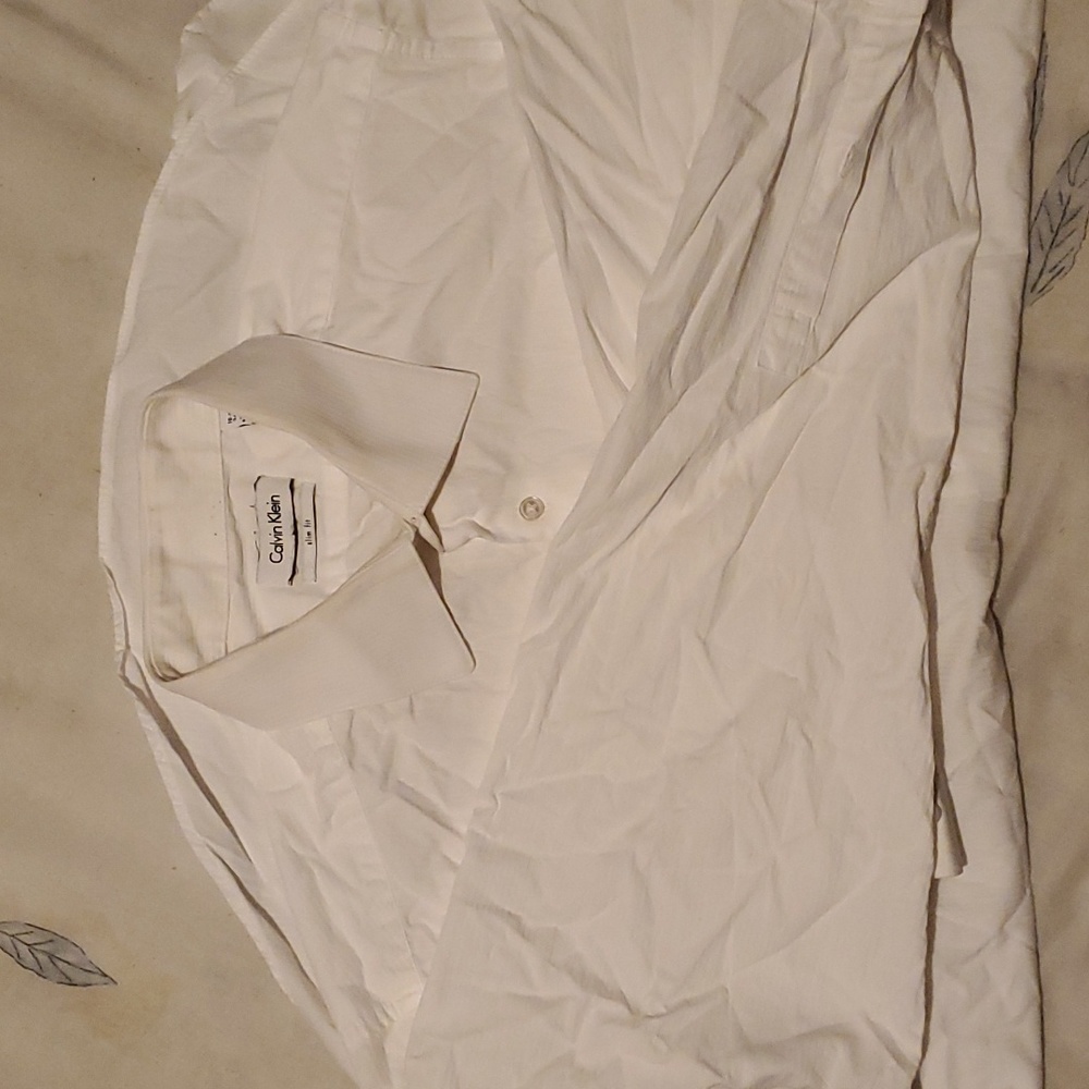 Calvin Klein white button shirt